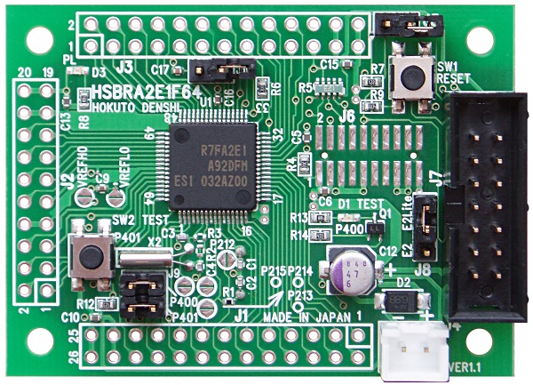 株式会社北斗電子製 ルネサス エレクトロニクス RA2L1（64ピン 