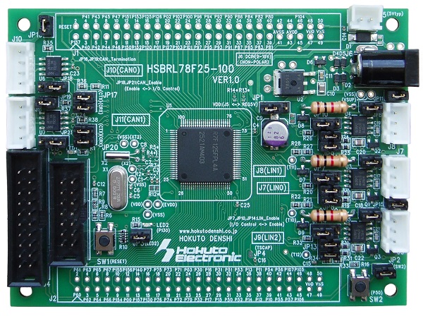 RL78/F25(100ピン)マイコン搭載ボード HSBRL78F25-100シリーズ | 北斗電子