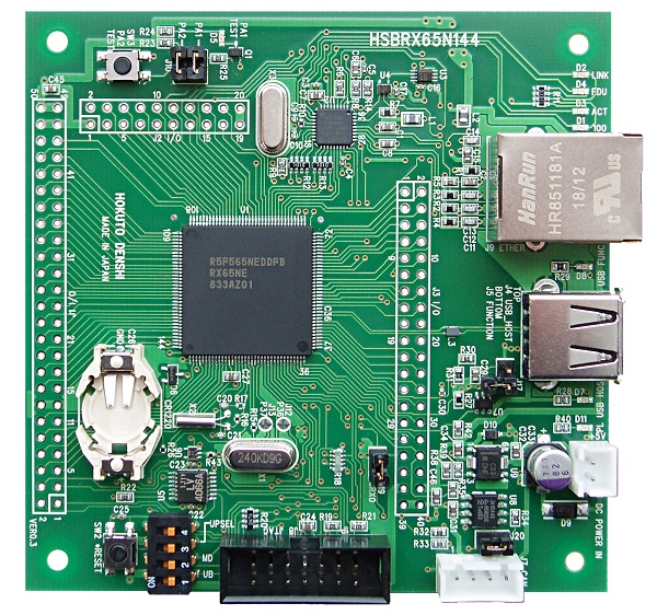 RX65N(144ピン)マイコン搭載ボード HSBRX65N144A | 北斗電子