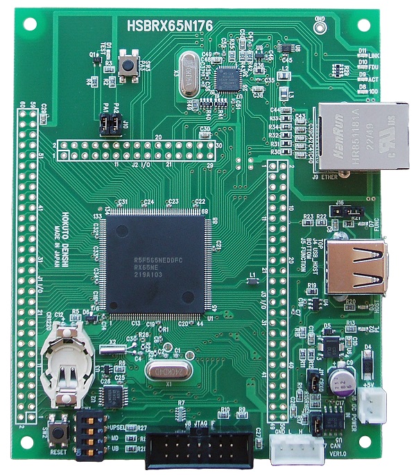 RX65N(176ピン)マイコン搭載ボード HSBRX65N176 | 北斗電子